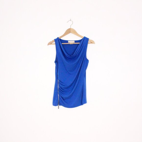 *Michael Michael Kors Cobalt Blue Sleeveless Blouse - Picture 3 of 6